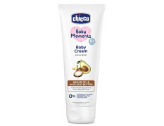 Chicco Baby Moments Baby Cream for Babies with Argan Oil & Avocado Butter, 100g| Natural Ingredients for Hydrated Skin | Dermatologically Tested | Phenoxyethanol, Parabens & Lauryl sulphates free