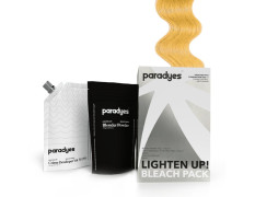 Paradyes Lighten Up! Bleach Pack 30 Vol. enriched with Flax Oil, Almond Oil and Olive Oil to lighten dark hair, suitable for All Hair Types
