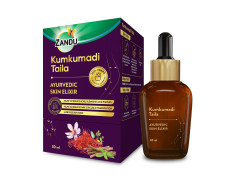 Zandu Kumkumadi Taila (30ml): Ayurvedic Face Oil for Glowing Skin | Skin Brightening Serum with Saffron & 25 Potent Herbs | Helps Improve Skin Radiance | Helps Reduce Acne, Pimples | Both Men & Women