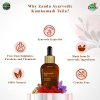 Zandu Kumkumadi Taila (30ml): Ayurvedic Face Oil for Glowing Skin | Skin Brightening Serum with Saffron & 25 Potent Herbs | Helps Improve Skin Radiance | Helps Reduce Acne, Pimples | Both Men & Women