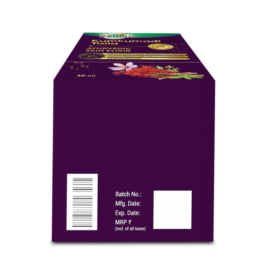 Zandu Kumkumadi Taila (30ml): Ayurvedic Face Oil for Glowing Skin | Skin Brightening Serum with Saffron & 25 Potent Herbs | Helps Improve Skin Radiance | Helps Reduce Acne, Pimples | Both Men & Women