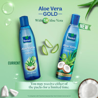 Parachute Advansed Aloe Vera Enriched Coconut Hair Oil Gold | 5X Aloe Vera With Coconut Oil| Makes Hair Sooperr Soft | 400ml