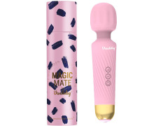 Vandelay Full Body Massager for Women & Men, Rechargeable Wireless Massager Machine for Pain Relief, Handheld Massager with Medical Grade Silicone, 8 Speeds, 20 Modes– Pink