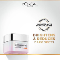 L'Oreal Paris Glycolic Bright Day Cream with SPF 17, 50ml |Skin Brightening Cream with Glycolic Acid that Visbily Minimizes Spots & Reveals Even Toned Skin L'Oreal Paris Glycolic Bright Day Cream with SPF 17, 50ml |Skin Brightening Cream with Glycolic Acid that Visbily Minimizes Spots & Reveals Even Toned Skin
