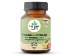 A TATA Product - Organic India Garcinia Cambogia - 60 Veg Capsules, GMP & NPOP Certified Organic