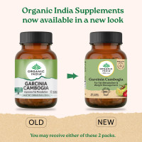 A TATA Product - Organic India Garcinia Cambogia - 60 Veg Capsules, GMP & NPOP Certified Organic