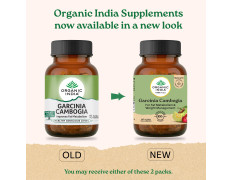 A TATA Product - Organic India Garcinia Cambogia - 60 Veg Capsules, GMP & NPOP Certified Organic