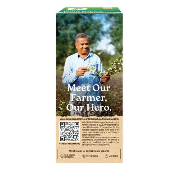 ORGANIC INDIA Tulsi Detox Kahwa 25 IB || Cleanse & Cold Relief || Improve Digestion & Detoxification || Tulsi Tea - 25 Tea Bags