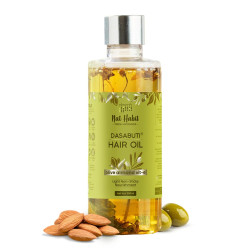 Nat Habit Olive Almond Light Hair Oil With Vitamin E For Men & Women, All Hair & Scalp Types, No Paraffin, Mineral Oil, Preservatives & Chemicals, 200ml