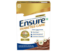 Ensure Diabetes Care Chocolate 375gm |Support Blood Sugar, Weight Management, Cholestrol Reduction |High Protein, High Fibre, 4 Myo-inositol |Zero Added Sucrose