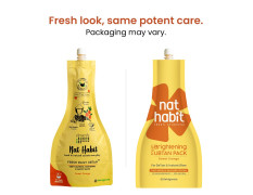 Nat Habit Fresh Sweet Orange Ubtan & Face Pack For Glowing Radiance, Tan & Deep Cleansing, Suitable For All Skin Types, Remove Blackhead & Whitehead (40g x Pack of 2)