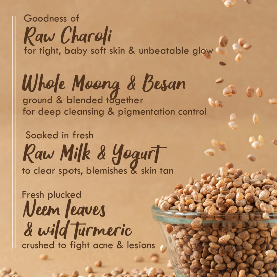 Nat Habit Fresh Sweet Orange Ubtan & Face Pack For Glowing Radiance, Tan & Deep Cleansing, Suitable For All Skin Types, Remove Blackhead & Whitehead (40g x Pack of 2)