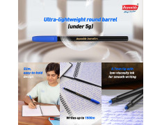 Reynolds AEROSLIM Ball Pen SET - 25 PENS (15 BLUE, 5 Black, 5 Red) | PENS WITH COMFORTABLE GRIP |BALL PENS FOR WRITING | PEN FOR STUDENTS & OFFICE STATIONERY | 0.7 mm TIP SIZE