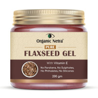 Organic Netra Pure Flaxseed Gel with Vitamin E for Hair and Skin Strengthens and Nourishes Curly Hair and Skin Health Safe for All Skin Types Reduces Fine Lines and Wrinkles 200g