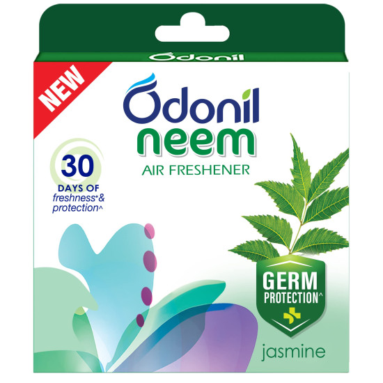 Odonil Bathroom Air Freshener  Blocks Neem Jasmine Mist - 48gm