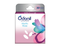 Odonil Bathroom Air Freshner Blocks (Mystic Rose) - 48g | Instant & Long Lasting Fragrance | Lasts upto 30 days | Germ Protection