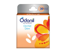 Odonil Bathroom Air Freshner Blocks (Orchid Dew) - 48g | Instant & Long Lasting Fragrance | Lasts upto 30 days | Germ Protection