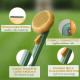 Flynovate Self Cleaning Dog Comb & Cat Comb - Pet Hair Remover Grooming Comb with Switch & PAIN - FREE Slickers | Deshedding Dog Brush & Cat Brush To Gently Massage The Pets with FREE Bath Brush