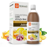 KRISHNA'S HERBAL & AYURVEDA Cholesterol Care Juice - 1000 Ml | Contains Honey With Apple Cider Ginger Garlic, Sugar Free, Helps In Digestion, Made In India