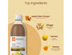 KRISHNA'S HERBAL & AYURVEDA Cholesterol Care Juice - 1000 Ml | Contains Honey With Apple Cider Ginger Garlic, Sugar Free, Helps In Digestion, Made In India