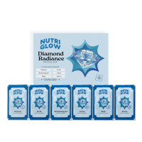NutriGlow NATURAL'S Diamond Radiance Facial Kit for Acne & Spot Free Skin, 60gm