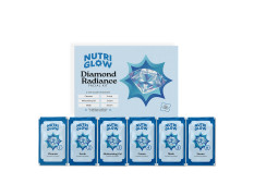 NutriGlow NATURAL'S Diamond Radiance Facial Kit for Acne & Spot Free Skin, 60gm