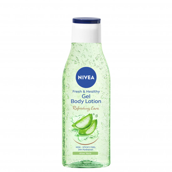 NIVEA Gel Body Lotion 200 ml | Aloe Vera | Refreshing Care For 24H Hydration | Non-Sticky | Fast Absorbing for Fresh And Healthy Skin