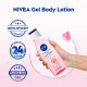 NIVEA Gel Body Lotion 390 ml | Rose | Refreshing Care For 24H Hydration | Non-Sticky | Fast Absorbing for Fresh And Healthy Skin