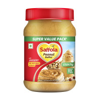 Saffola Peanut Butter Crunchy| High Protein Peanut Butter | Only Jaggery, No Refined Sugar, 850g/900g