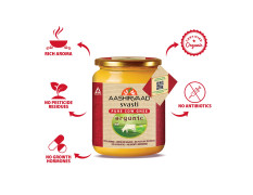 Aashirvaad Svasti Organic Cow Ghee, 500 ml| Sourced from healthy cows| Comes with authenticity proof| Slowly cooked for 3.5 hrs| Rich, nostalgic aroma