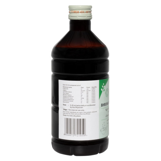 SITARAM Ayurveda Bhringrajasava 450 Ml | Kerala Ayurvedic Bhrungrajasavam For Hair, Liver & Skin Care - Syrup