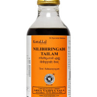 Kottakkal ayurveda® Nilibhringadi Tailam - 200 ml, Enriched With Natural Ingredients, Helps to Improve Quality of Hair