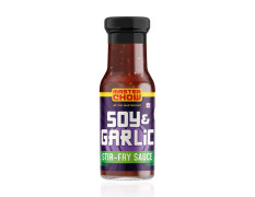 MasterChow Soy & Garlic Stir-Fry Cooking Sauce 220gms | Healthy, Low Calorie - only 40Kcal Per Serve | Non-Spicy Taste | With Real Oyster Sauce | Serves 4-5 Meals
