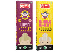 MasterChow Healthy Atta Noodle Pack of 2 - Made with 100% Organic Atta | No Maida, Not Fried | No Artificial Preservatives or MSG |100% Natural | Pack of 2 - Udon & Wholewheat Noodles - 300g Each