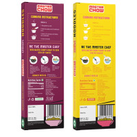 MasterChow Healthy Atta Noodle Pack of 2 - Made with 100% Organic Atta | No Maida, Not Fried | No Artificial Preservatives or MSG |100% Natural | Pack of 2 - Udon & Wholewheat Noodles - 300g Each