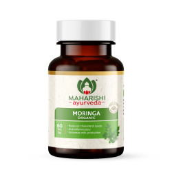 Maharishi Ayurveda Organic Moringa Tablets 500 MG | Immunity Booster | 100% Organic | Healthy Digestion & Appetite | Reduces Cholestrol Level & Anti Inflammatory 60 Tablets | Pack of 1