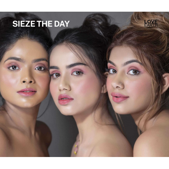 Love Earth Lip Tint & Cheek Tint Multipot Combo (Raspberry Pink & Caramel Brown) with Richness of Jojoba Oil and Vitamin E for Lips, Eyelids and Cheeks Love Earth Lip Tint & Cheek Tint Multipot Combo (Raspberry Pink & Caramel Brown) with Richness of Jojoba Oil and Vitamin E for Lips, Eyelids and Cheeks