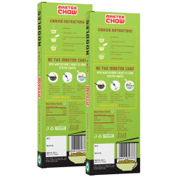 MasterChow Healthy Soba Noodles - Pack of 2 | Made with Buckwheat Flour 70% & Whole Wheat 30% | Serves 4-5 Meals - 600gms