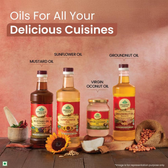 ORGANIC INDIA Organic Sunflower Oil 1000 ml