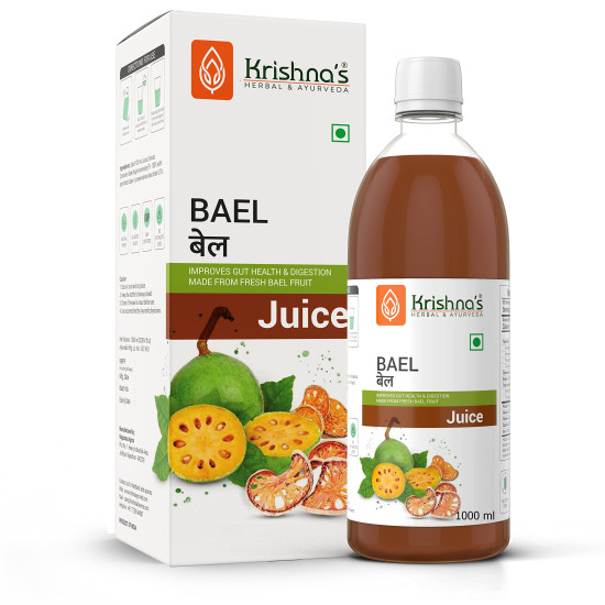 KRISHNA'S HERBAL & AYURVEDA Bael Juice - Sugar Free, Healthy Gut KRISHNA'S HERBAL & AYURVEDA Bael Juice - Sugar Free, Healthy Gut