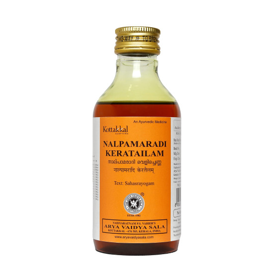 Kottakkal ayurveda® Nalpamaradi Keratailam - 200 ml, Enriched With Herbal Ingredients For Skin