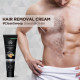 The Man Company Hair Removal Cream for Men | Removes Unwanted Hair in Just 5 Minutes | 24 Hours Hydration | Enriched with Charcoal & Turmeric | Dermatologically Tested | For All Skin Types - 100gm