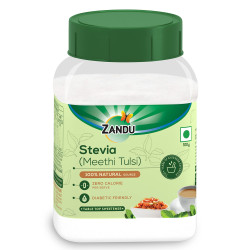 Zandu Stevia Meethi Tulsi Powder- A Healthier Substitute for Sugar |Helps Maintain Healthy Sugar Levels & Healthy Weight (100 g Powder)