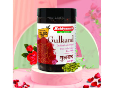Baidyanath Gulkand Gummy Enriched with Prawal Sun-cooked Indian (Rose Petal Jam) - 400gram