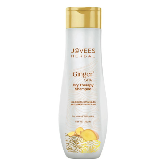 Jovees Herbal Ginger Spa Dry Therapy Shampoo | Nourishes, Detangles and Strengthens Hair | For Normal to Dry Hair 300ml