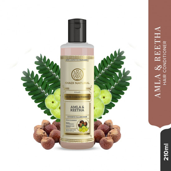 Khadi Natural Amla & Reetha Hair Conditioner 210ml|For Hair Fall Rescue