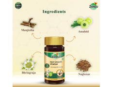 Zandu Hair Growth Vitalizer–A Formulation Prepared With Selected Herbs To Take Care of Your Hair|Useful In Nourishing Hair & Scalp (60 Capsules)