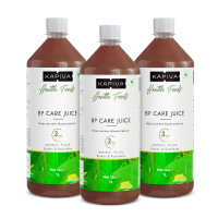 Kapiva BP Care Juice 3L - 100% Ayurvedic Juice for Controlling Blood Pressure & Cholesterol Level | Arjuna, Shankhpushpi & 8 Other Herbs - Super Saver Pack of 3