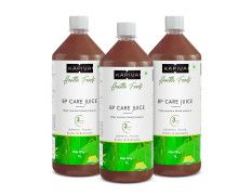 Kapiva BP Care Juice 3L - 100% Ayurvedic Juice for Controlling Blood Pressure & Cholesterol Level | Arjuna, Shankhpushpi & 8 Other Herbs - Super Saver Pack of 3