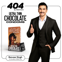 Bold Care 404 Super Ultra Thin Chocolate Flavored Condoms For Men - (Pack of 3)